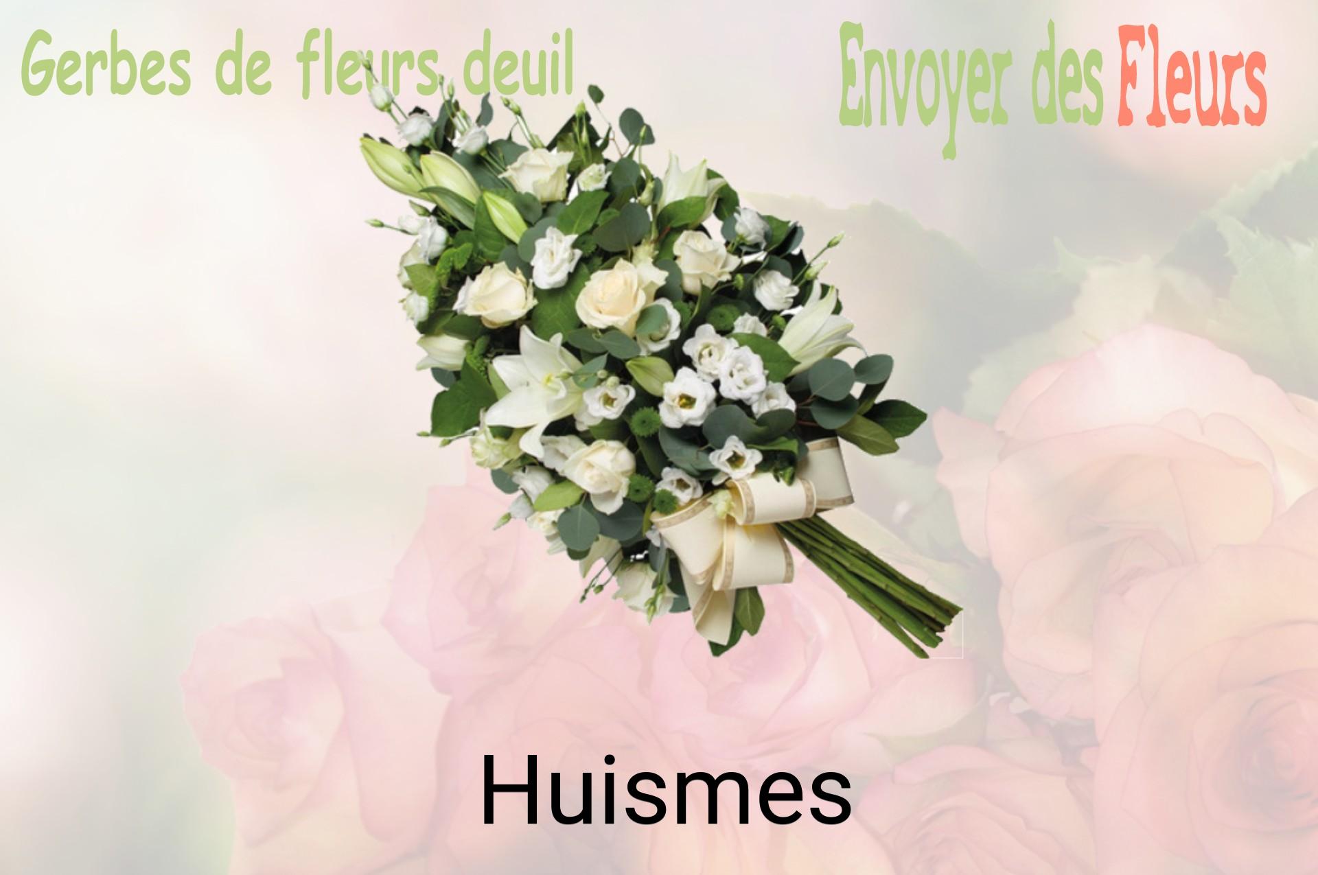Gerbe de fleurs de deuil livrée à Huismes